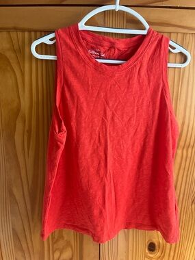 Orange JCrew girlfriend sleeveless tank